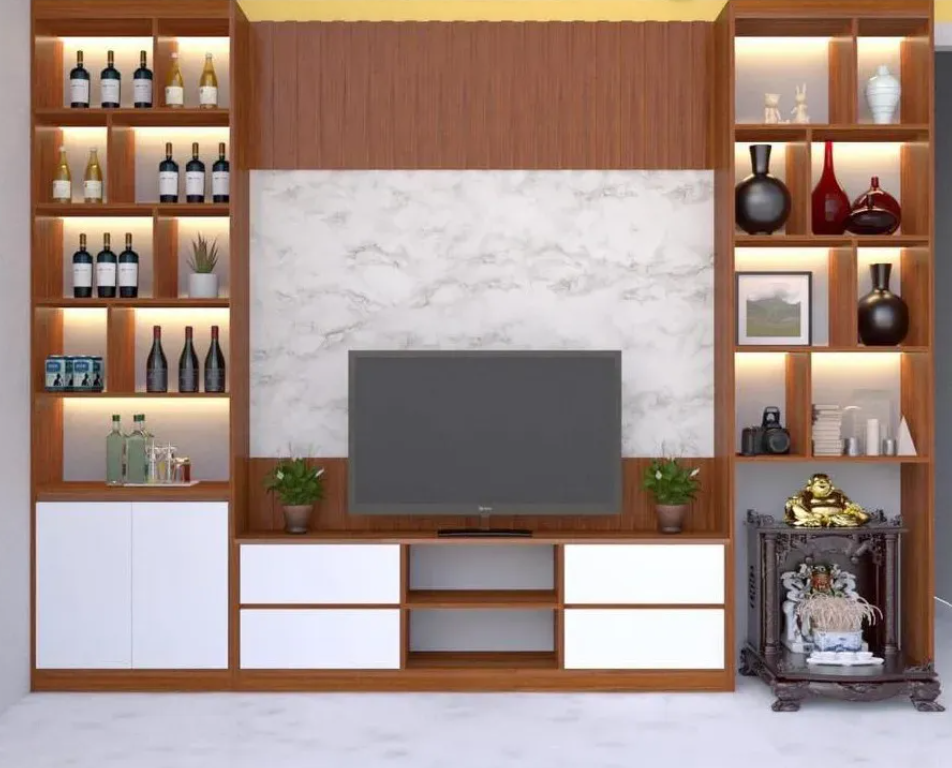 kệ TV kèm tủ rượu