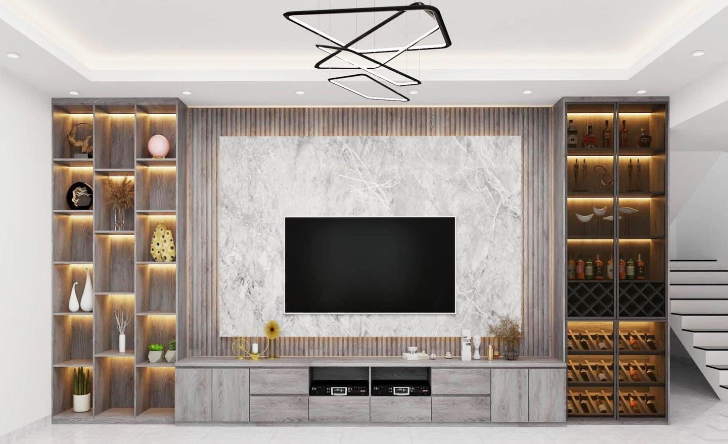 Kệ TV kết hợp đựng đồ
