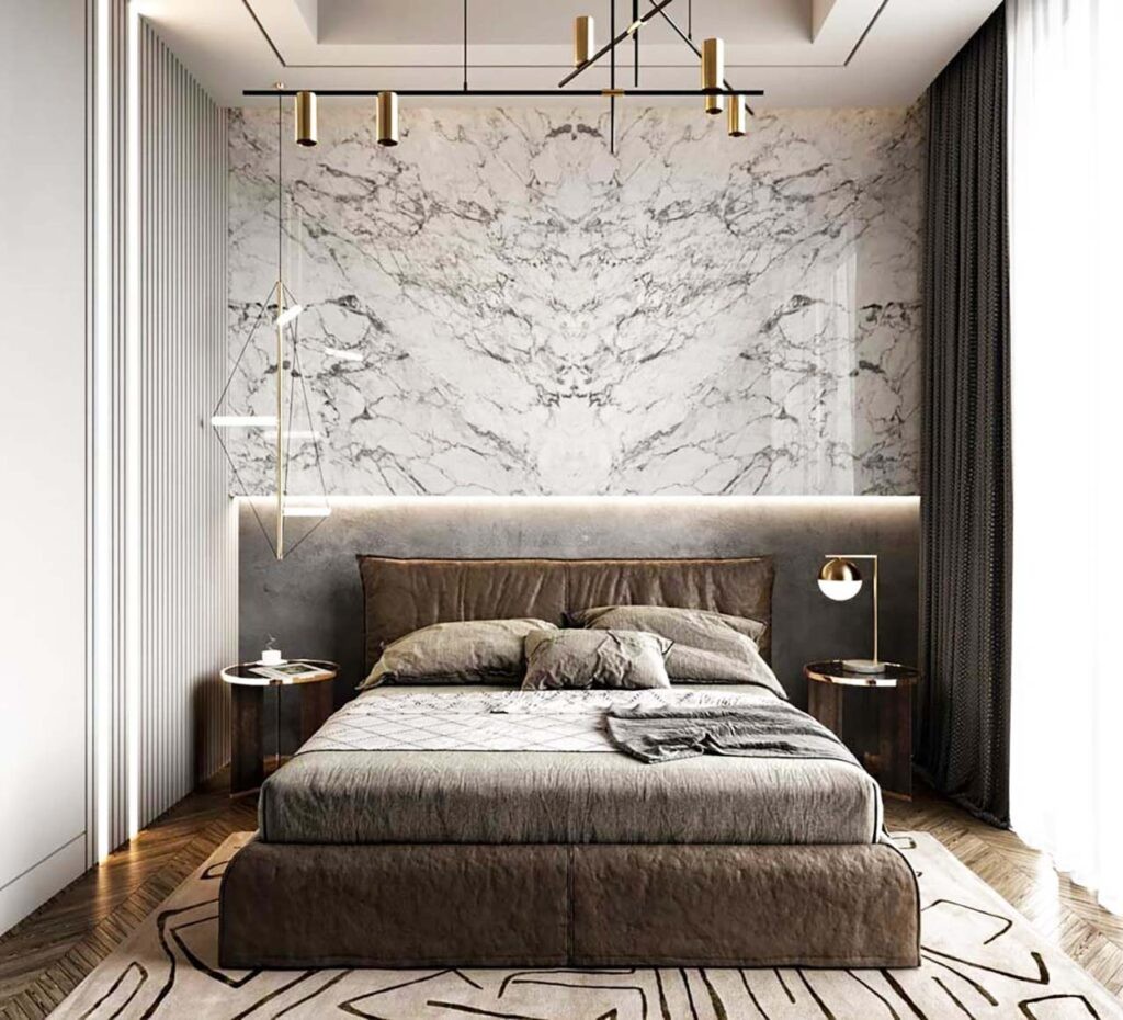 ốp nhựa tường phòng ngủ 
