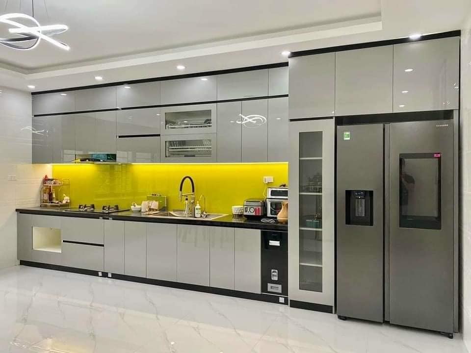 Tu Bep Nhua Picomat Canh Phu Acrylic Mau Xam Cn29