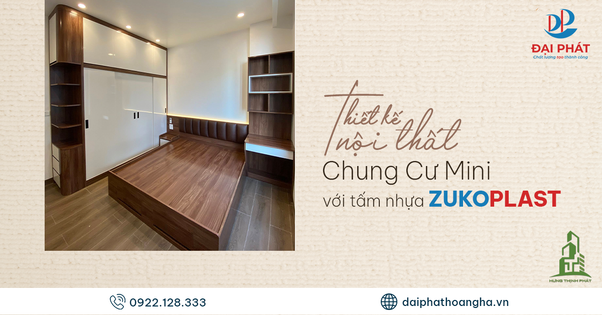 THIẾT KẾ CHUNG CƯ MINI TIỆN NGHI – GIẢI PHÁP TỐI ƯU VỚI TẤM NHỰA ZUKO 04