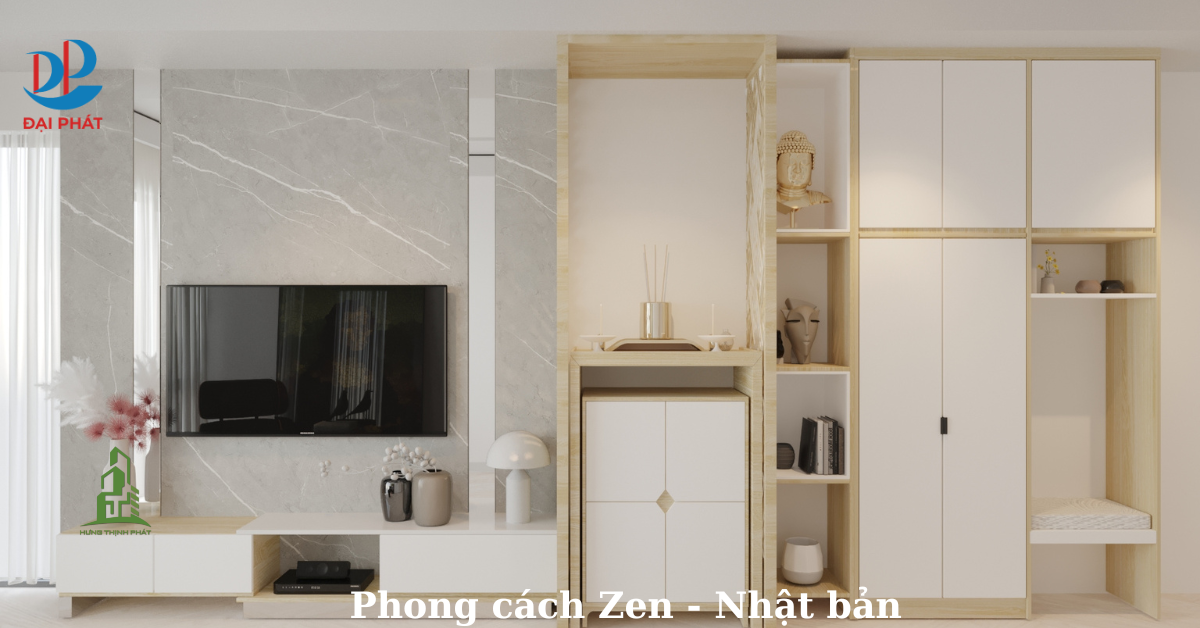 NỘI THẤT PHÒNG KHÁCH ZEN – TỐI GIẢN NHẬT BẢN: KHÔNG GIAN SỐNG CÂN BẰNG 2025