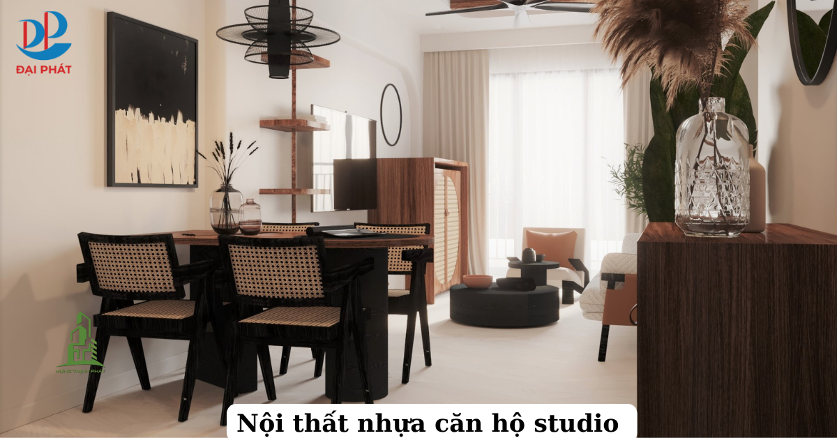 THIẾT KẾ CĂN HỘ STUDIO VỚI NỘI THẤT NHỰA TỐI GIẢN 2025