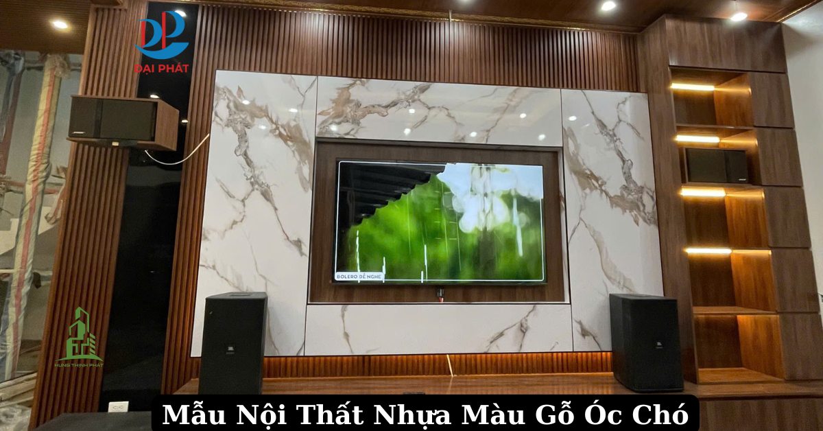 TỔNG HỢP NHỮNG MẪU NỘI THẤT NHỰA MÀU GỖ ÓC CHÓ SANG TRỌNG – THỜI THƯỢNG 2025