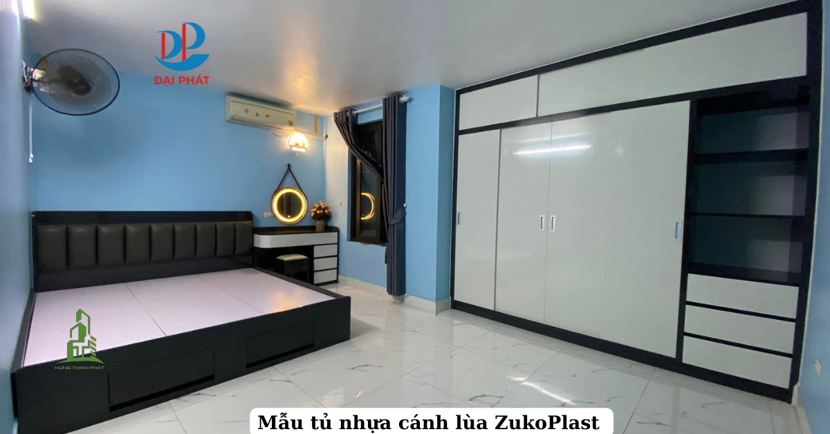 10+ MẪU TỦ NHỰA CÁNH LÙA ZUKOPLAST – NÂNG TẦM PHÒNG NGỦ HIỆN ĐẠI 2025