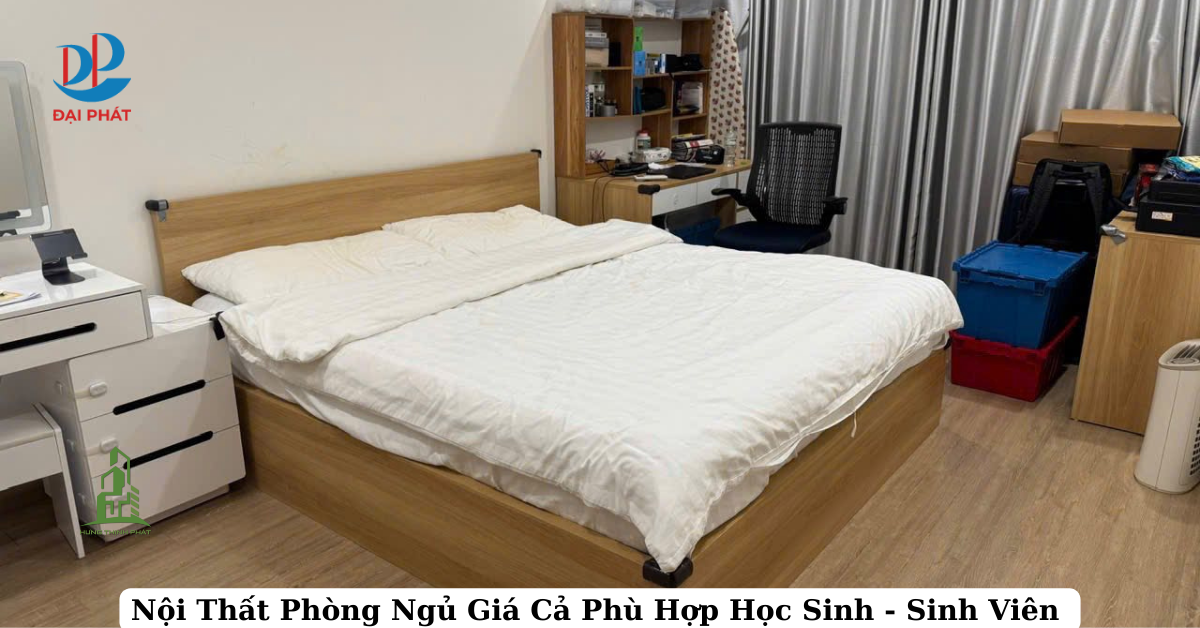 Thiết Kế Nội Thất Phòng Ngủ Dễ Thương – Giá Phải Chăng Cho Học Sinh, Sinh Viên 2025
