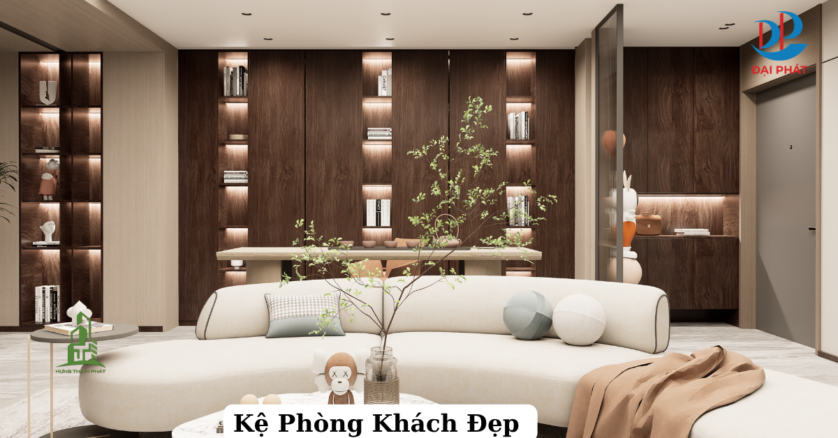 MẪU KỆ PHÒNG KHÁCH HIỆN ĐẠI – CHẠM ĐẾN PHONG CÁCH SỐNG TINH GỌN 2025